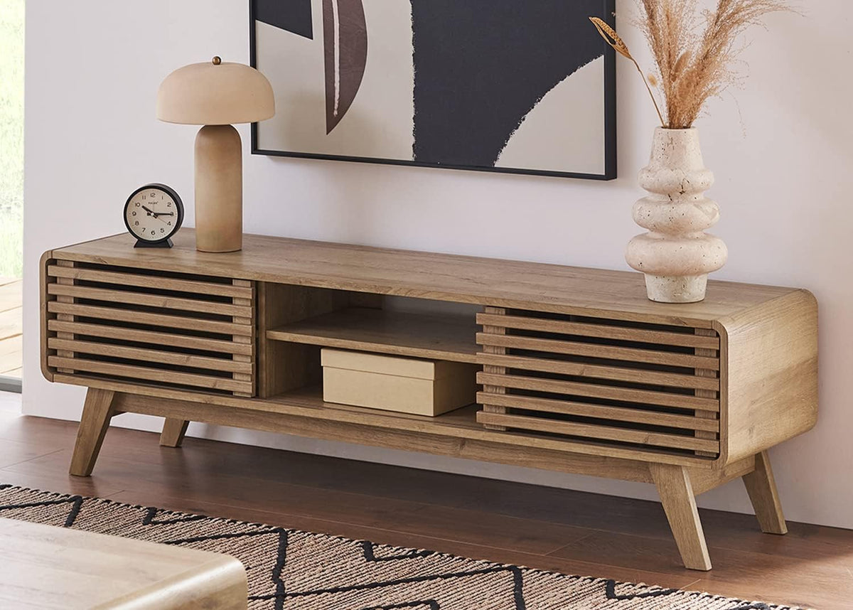 mopio Ensley TV Stand, Mid Century Modern