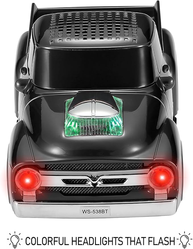 WSTER WS-538 Retro Pickup Truck Bluetooth Replica Speaker – Portable Wireless - Image 7