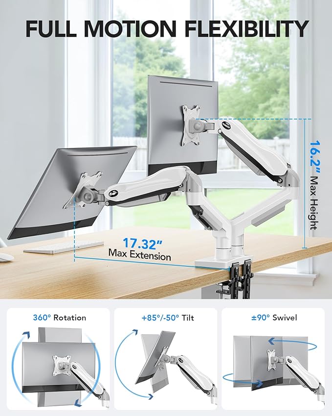 HUANUO Dual Monitor Stand - Image 3