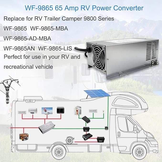  WF-9865 65 Amp Power Converter, Rv Power Converter, WF-9865-AD - Image 5
