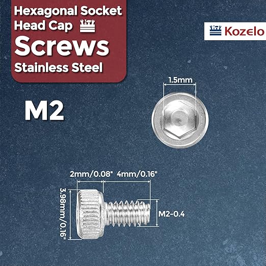 Kozelo 100pcs Socket Head Cap Screws - Image 2