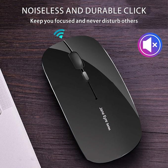 Uciefy Q5 Slim Rechargeable Wireless Mouse, 2.4G Portable Optical Silent Ultra - Image 6