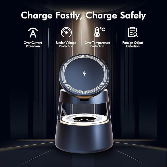 5 in 1 Magnetic Wireless Charger Bluetooth Speakers and Night Light - Image 9