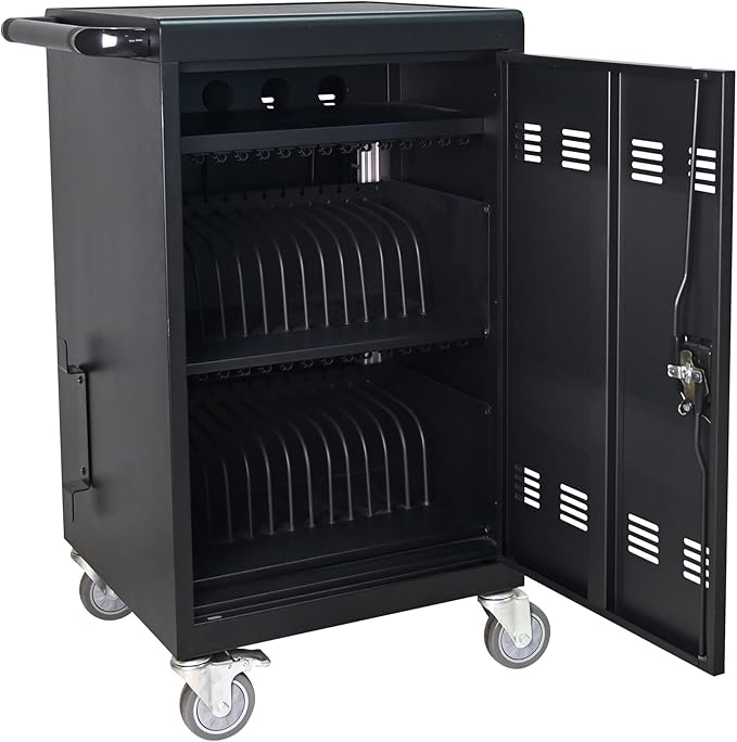 Aokleo Laptop Charging Cart, 32 Devices Tablet Storage Carts by Unknown