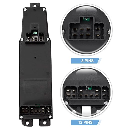 BASIKER Master Power Window Switch and Bezel, Driver Side Window Switch Bezel - Image 6