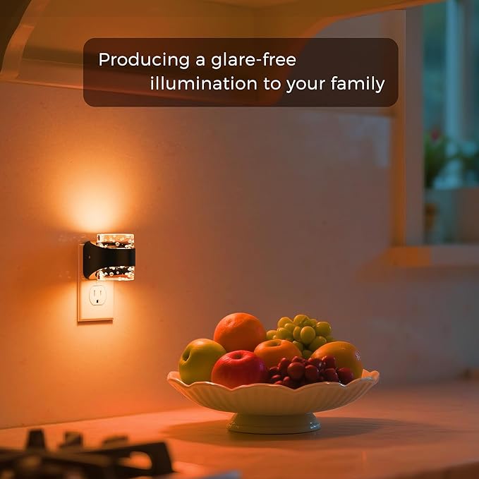 L LOHAS LED Night Light, RGB Bubble Night Lights Plug into Wall, 10-Color - Image 4