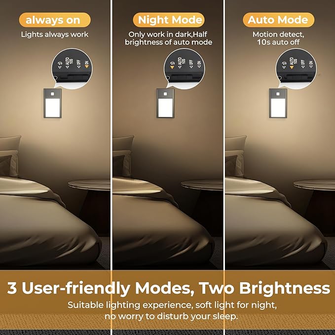VST Motion Sensor Step Night Light, Rechargeable Battery Powered Led Light - Image 3