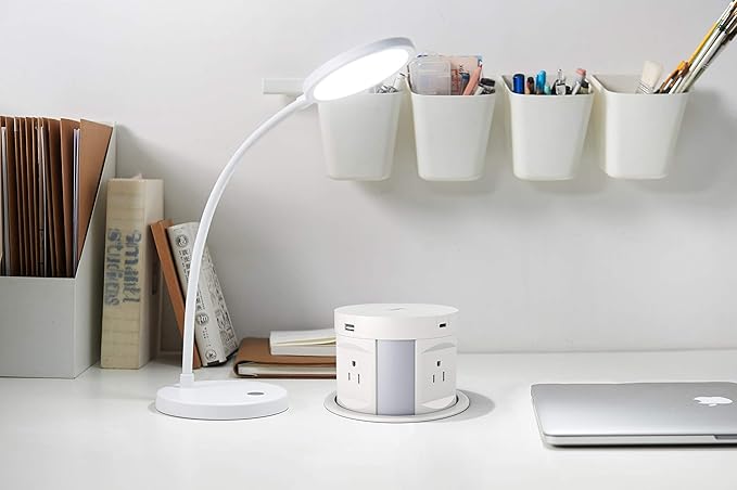 Automatic Pop up Outlet, Wireless Charger Power Strip Surge Protector Recessed - Image 7