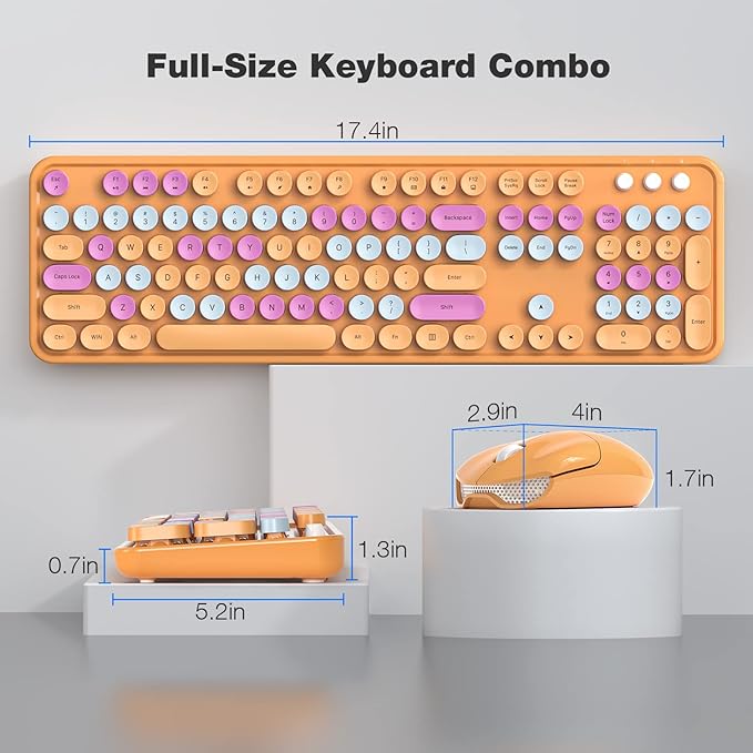 MOFII Wireless Keyboard and Mouse Combo, 2.4GHz Dropout-Free Connection - Image 7