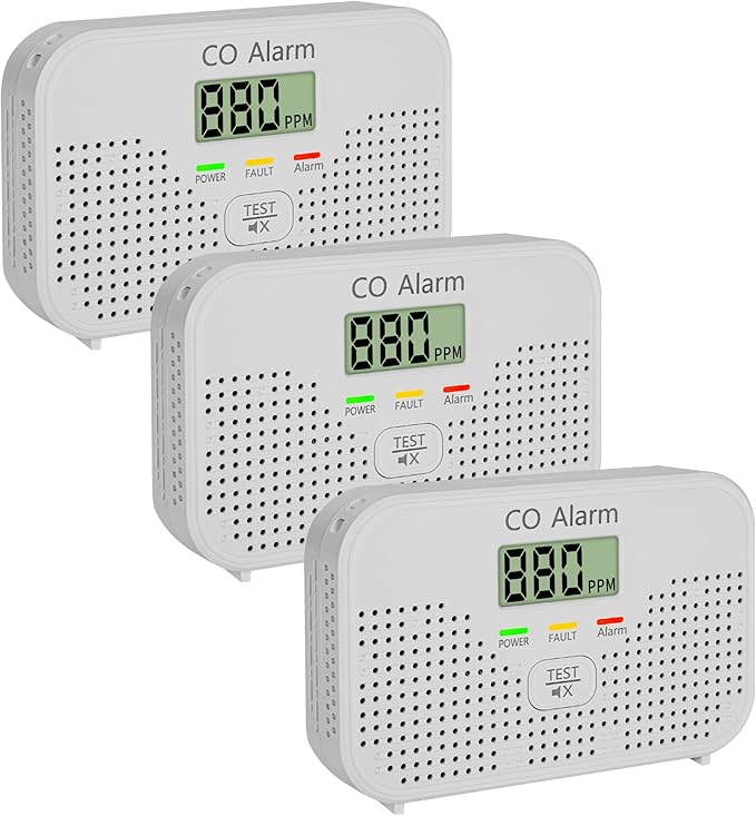 Carbon Monoxide Detector Powered by AA Battery, CO Monitoring Alarm by Unknown