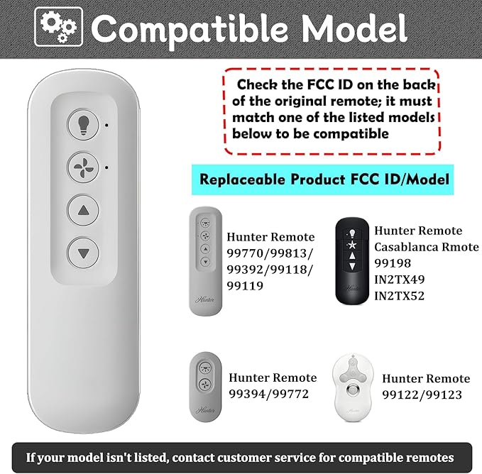 99813 Ceiling Fan Remote Control - Image 3