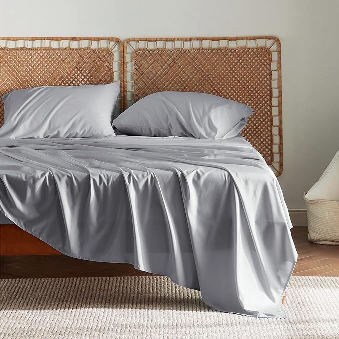 Bedsure King Size Sheet Set, Cooling Sheets, Rayon Derived from Bamboo by BEDSURE