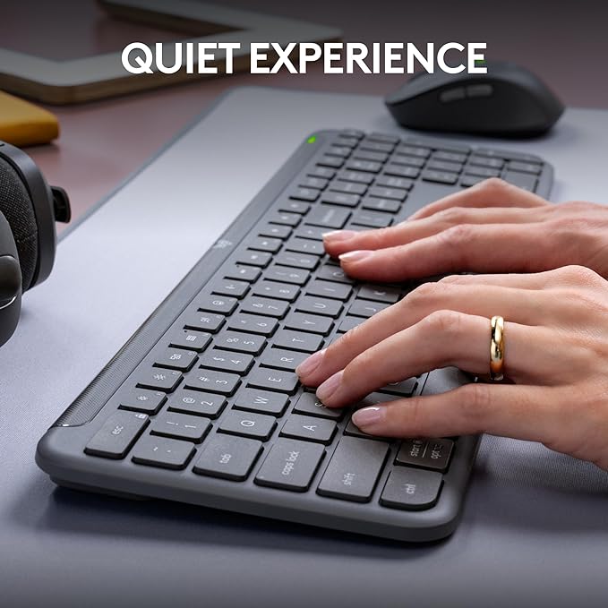 Logitech MK955 Signature Slim Wireless Keyboard and Mouse Combo, - Image 6