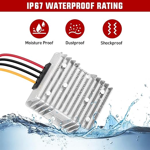 Nilight 24V to 12V Voltage Converter 240W 20A Regulator Step Down to 12VDC - Image 4