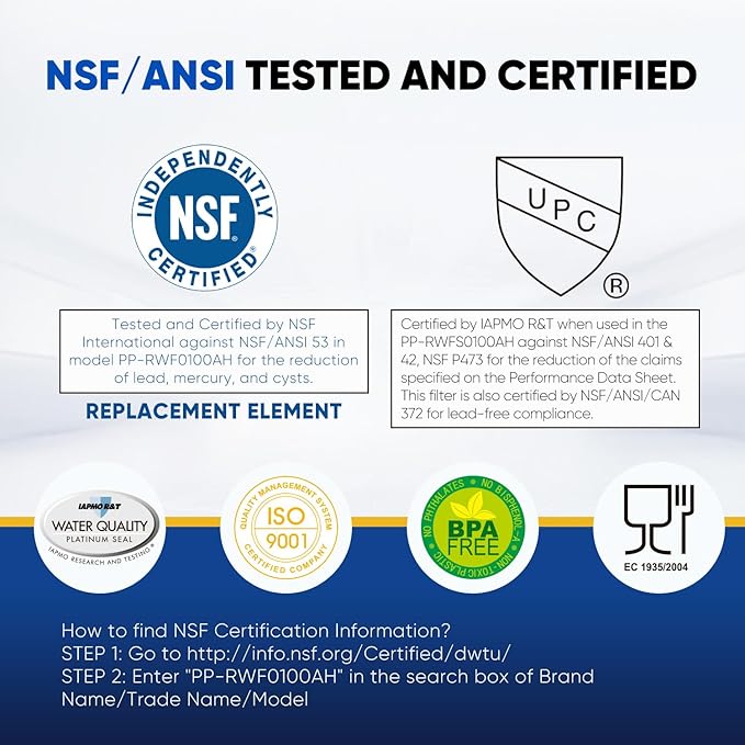 PUREPLUS NSF/ANSI 401, 42 & NSF P473 Certified Replacement - Image 5