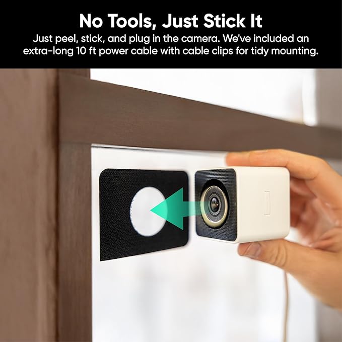 Wyze Window Camera, WiFi Indoor HD Home Security Camera, Upgraded Color Night - Image 3