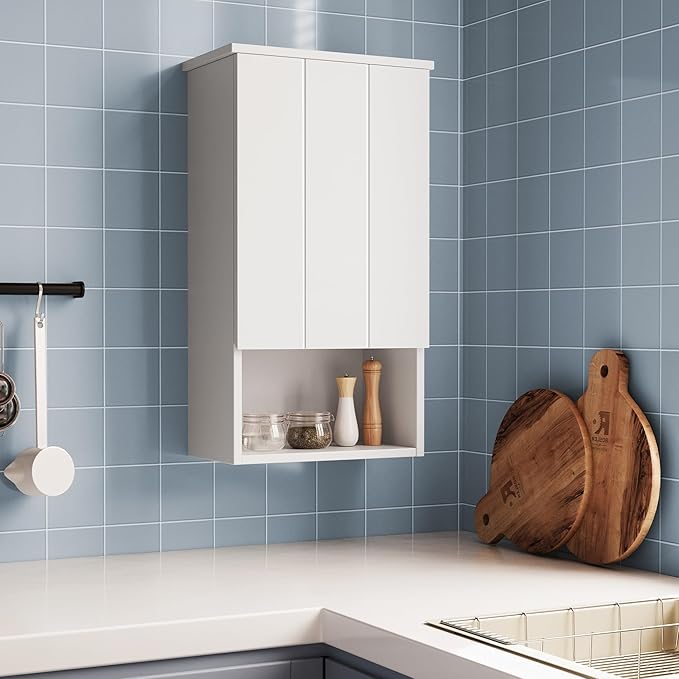 Bathroom Wall Cabinet with Single Door, Soft-Close Hinges, 15x27 inch Wooden - Image 7