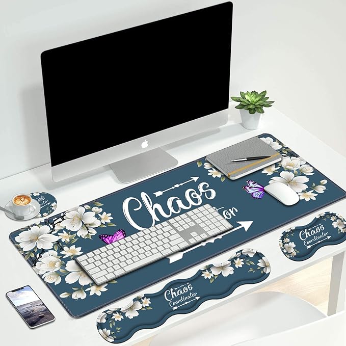 4 in 1 Ergonomic Keyboard Wrist Rest & Mouse Pad Wrist Rest Set, Large XXL - Image 7