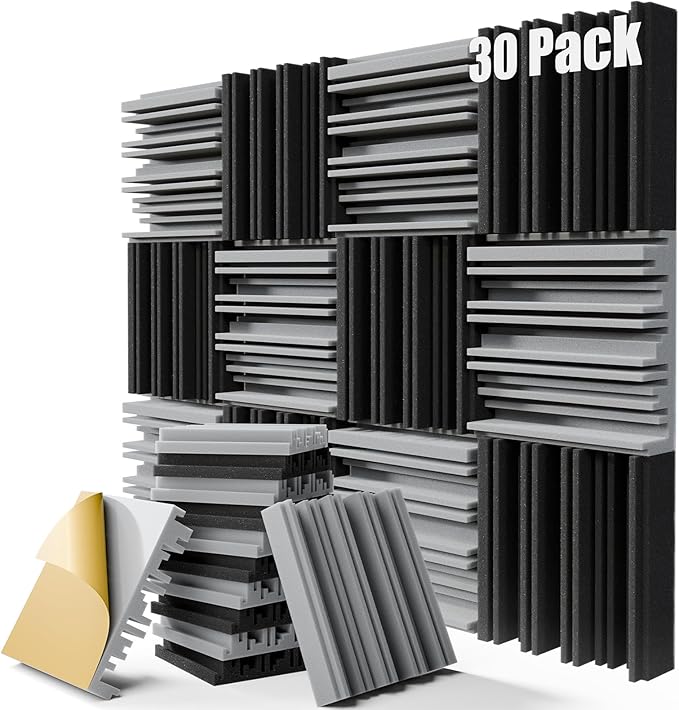 30 Pack Sound Proof Foam Panels by ZELMINE