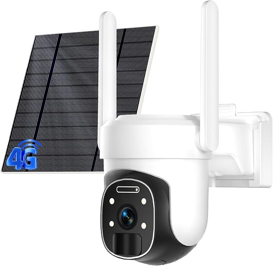 HUEVUE 4G LTE Cellular Security Camera Wireless Outdoor, 2K No WiFi Security by Unknown