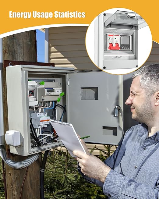 Smart Energy Monitor Box, 63A Circuit Breaker Power Consumption Monitoring - Image 5
