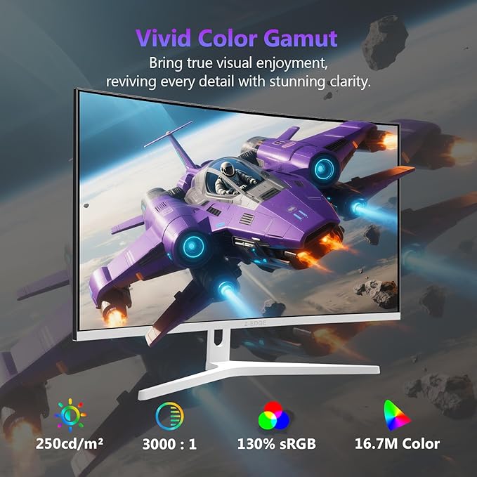 Z Z-EDGE 27 inch Curved Gaming Monitor, FHD 1080P 300Hz 240Hz Computer Monitor - Image 4