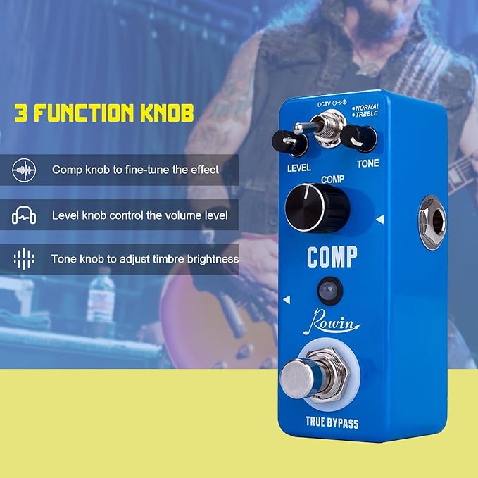 Rowin Compressor Pedal Comp Effect Pedal - Image 3