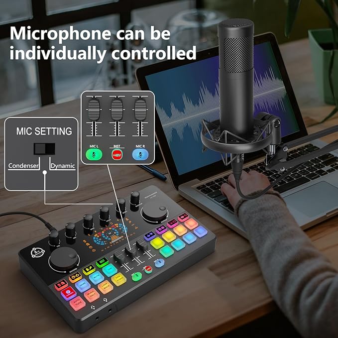 Podcast Equipment Bundle for 2, Audio Interface - Image 5