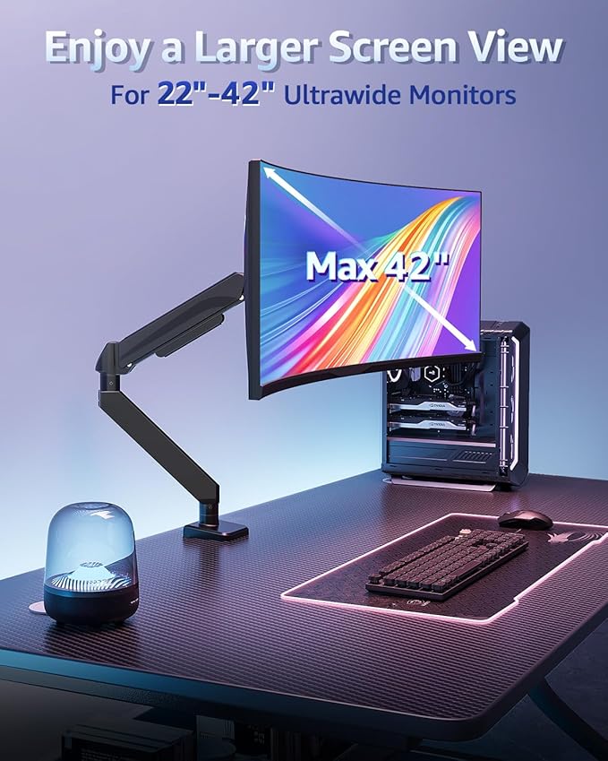 MOUNTUP Heavy Duty Single Monitor Arm - Image 5