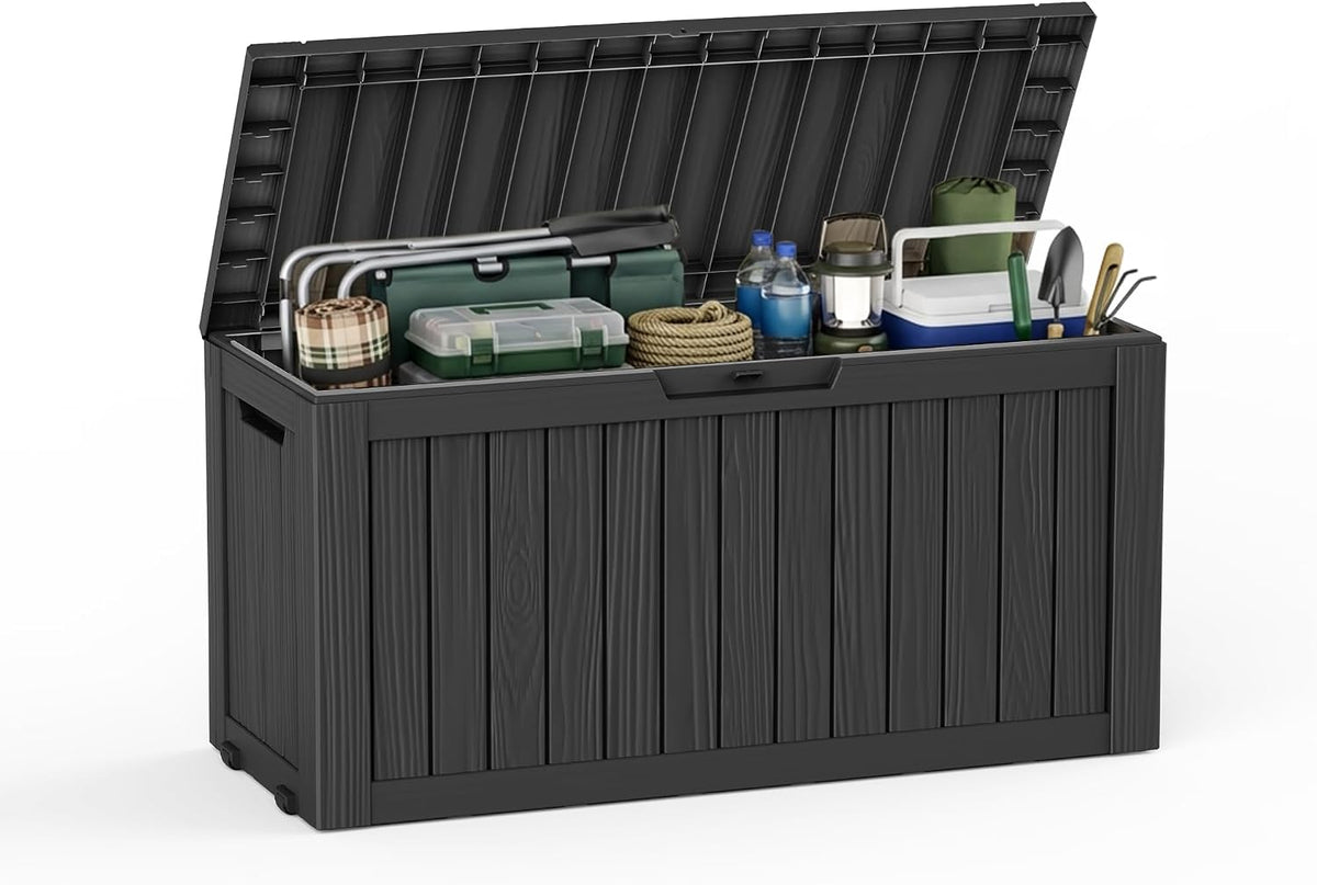 85 gallon outdoor storage deck box waterproof resin, main product view