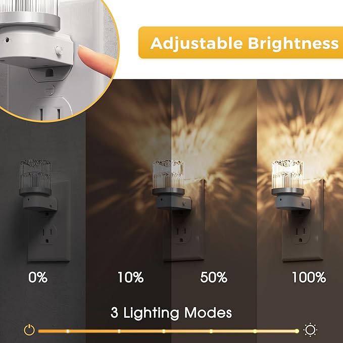 L LOHAS LED Night Light, 2 Pack Night Lights Plug into Wall, 3000K Soft Light - Image 3
