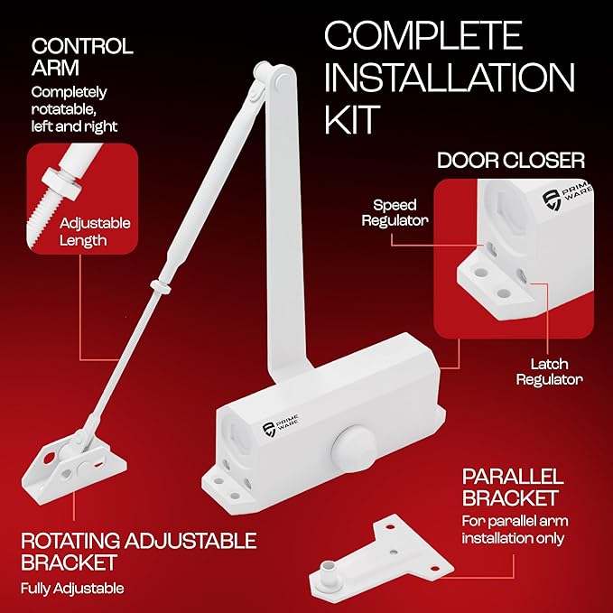 PrimeWare DC-300 Automatic Adjustable Door Closers - Image 5