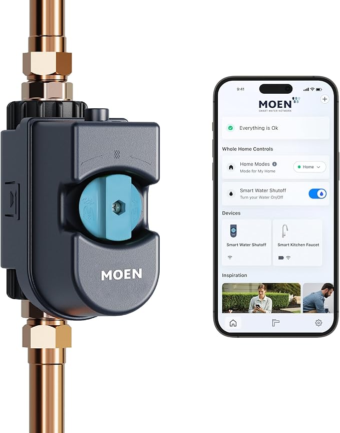 Moen Flo Smart Water Monitor and Automatic Shutoff Sensor, Wi-Fi Connected - Image 11