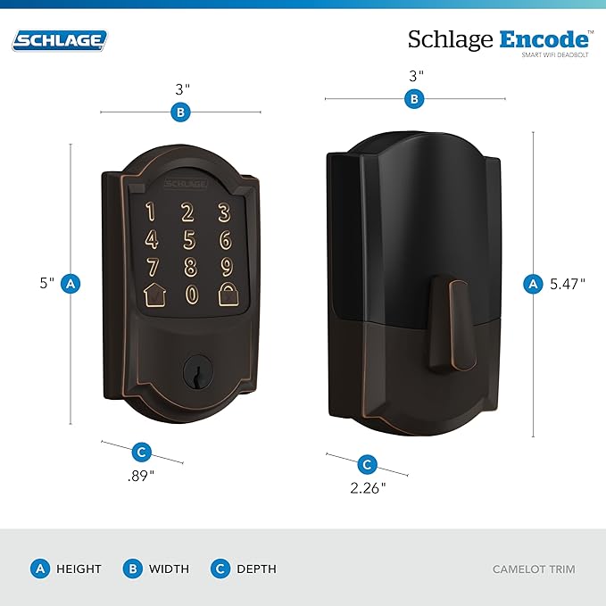 Schlage Encode Smart WiFi Deadbolt Lock - Image 3