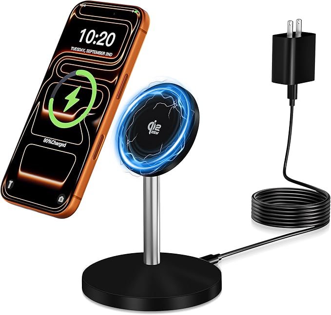 Magnetic Wireless Charging Station, 25W Fast Charger 6FT Mag safe Wireless by Unknown