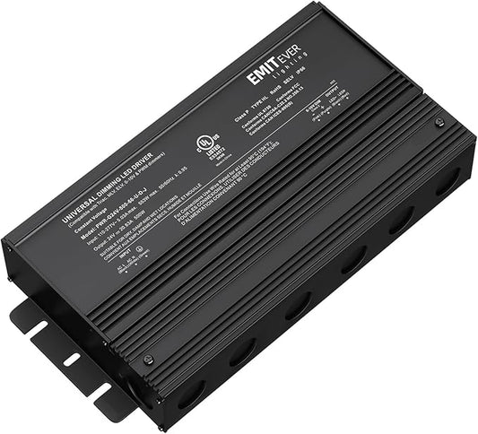 EMITEVER Dimmable Led Driver, 500W AC 110V-277V to DC 24V Transformer, 5-in-1 by EMITEVER