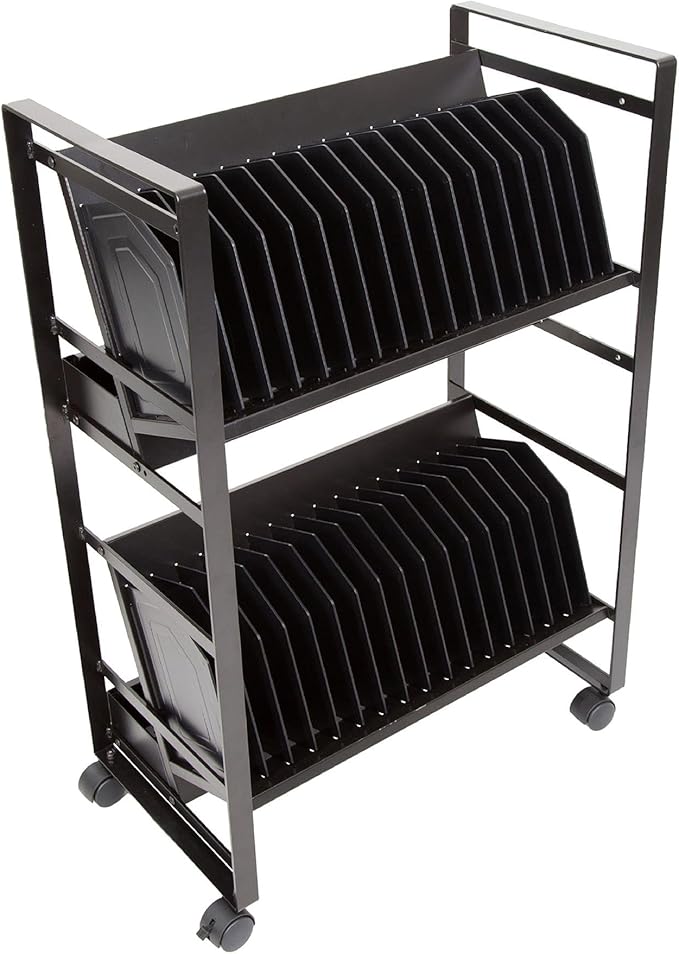 Line Leader 32-Device Mobile Charging Station | Steel Rolling Cart by StandSteady