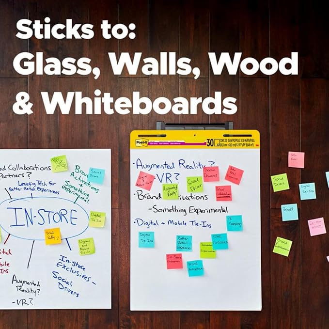 Post-it Super Sticky Easel Pad 25 in x 30 in White 30 Sheets/Pad 2 Pad/Pack - Image 6