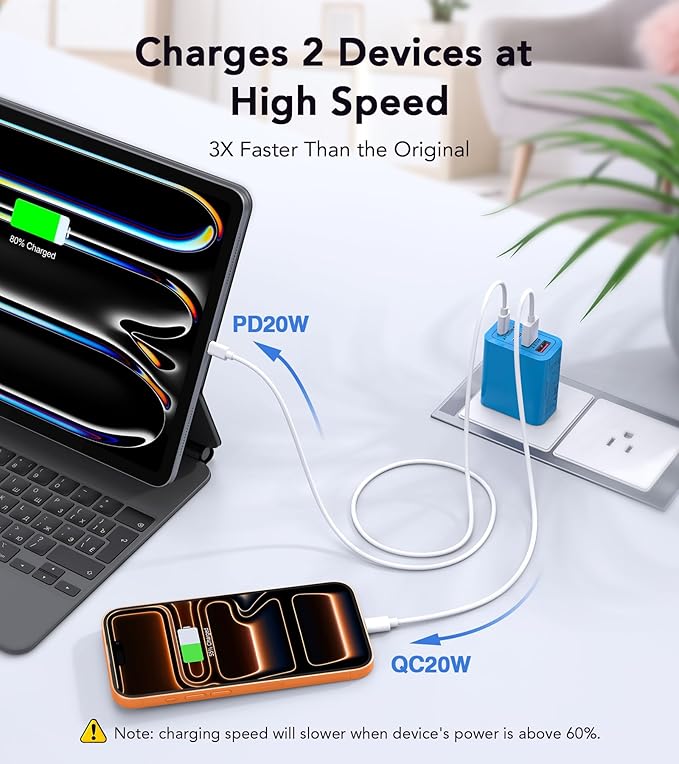 Wall Charger, USB C Charger Block, iPhone 17 16 15 14 13 Pro Max Airpod - Image 7