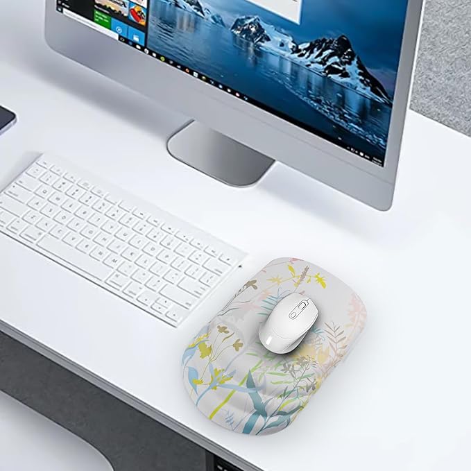 Mouse Pad Wrist Wrist Rest, Comfortable Memory Foam Wrist Rest, Non-Slip PU Base - Image 7