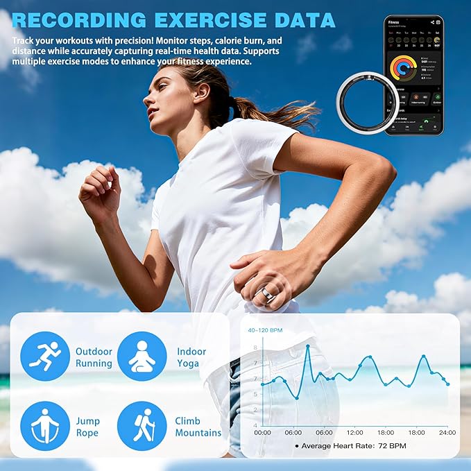 S SECRETTOP Fitness Tracker Ring - Image 4