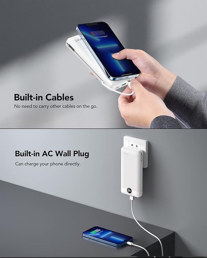 VRURC Power Bank 20000mAh, Fast Charging Portable Charger USB C, 4 Output 2 - Image 9
