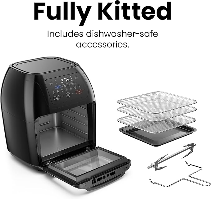 CHEFMAN Multifunctional Digital Air Fryer+ Rotisserie, Dehydrator, Convection - Image 8