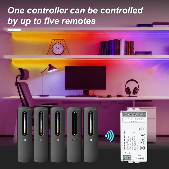 2.4GHz RF RGB LED Strip Controller Remote Kit, Wireless Remote & Tuya - Image 3