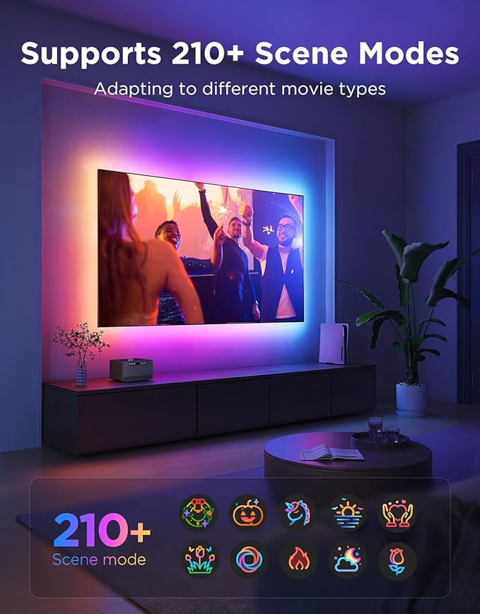 Govee TV LED Backlight 2, 14.4ft Cuttable TV Lights - Image 4