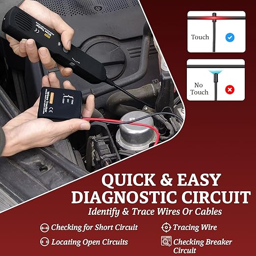 Automotive Circuit Tracer & Wire Tracker 6-42V DC Wire Short Finder, Circuit - Image 3
