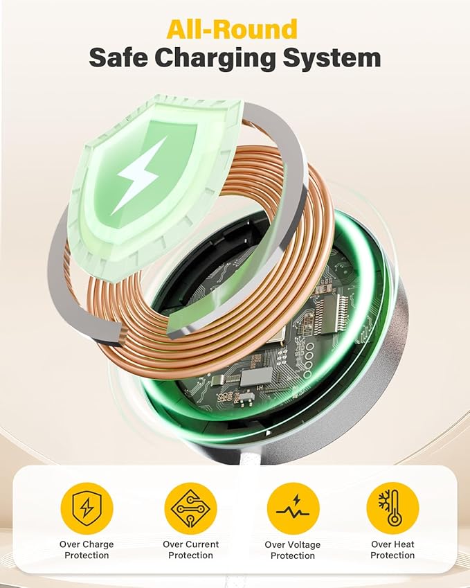 25W Wireless Charger for MagSafe, Qi2.2 Magnetic Fast Charging Pad for iPhone - Image 7