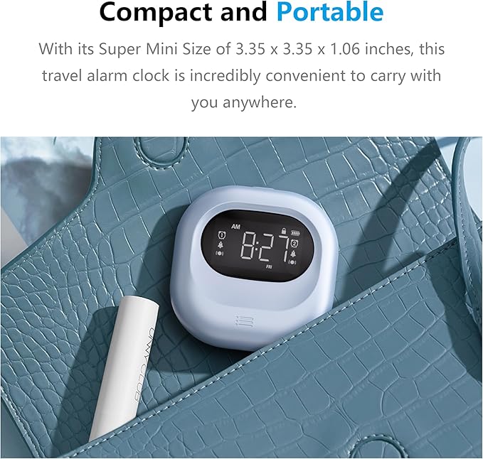 Vibrating Alarm Clock for Heavy Sleepers, Battery Operated Rechargeable Bed - Image 7