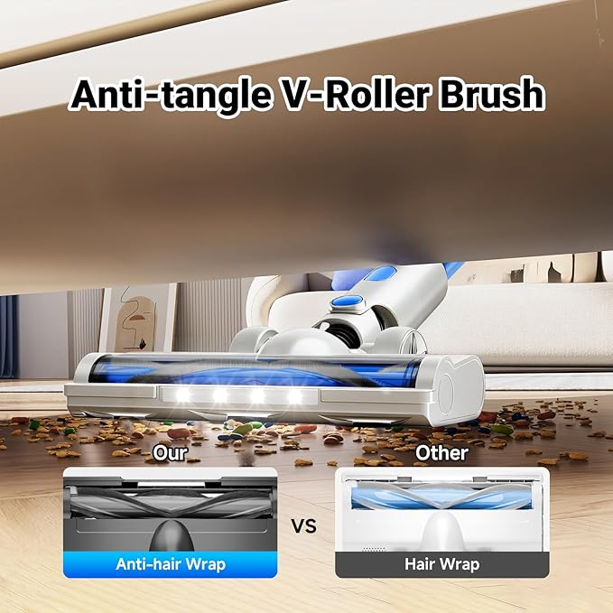 BSNAW Cordless Vacuum Cleaner for Home, 8-in-1 Lightweight Stick Vacuum - Image 5