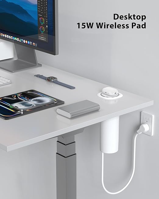 Motorized Pop Up Outlet, 2 PD 45W USB C Charging Station, 3.15 in Hole Desktop - Image 4